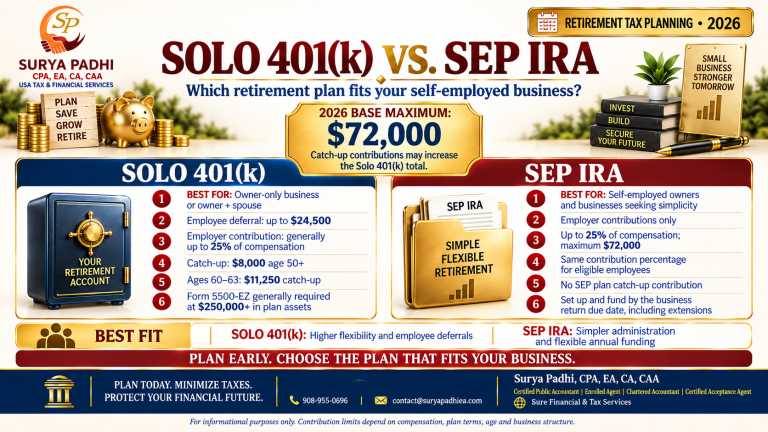 Solo 401(k) vs. SEP IRA: Which Puts More Away in 2026
