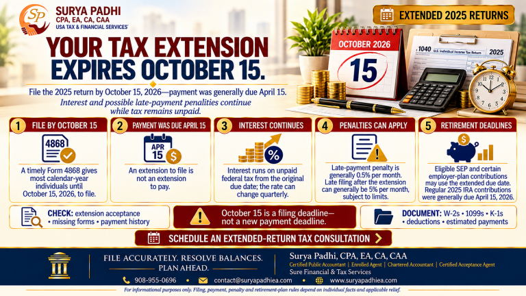 Extended Tax Deadline October 15: The Interest and Penalty Bill Since April